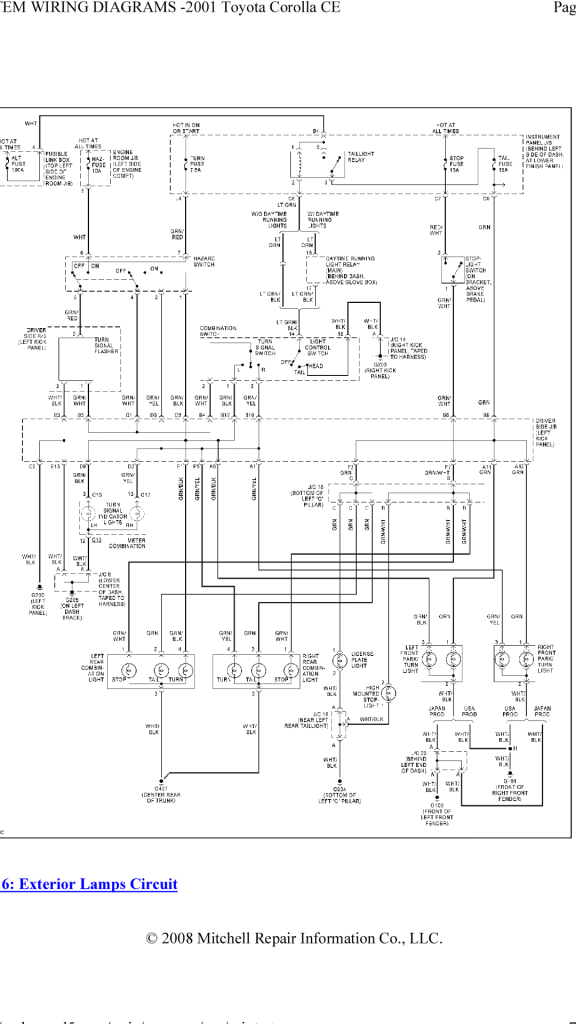 Turn Signal and Tail Lights Won't Turn Off Toyota Corolla Forum